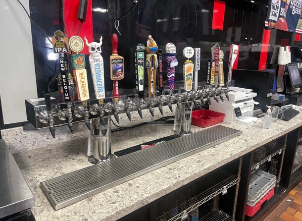 American Beverage 18 Faucet Stainless Steel Commercial Beer Tower Dispenser NSF  - Image 3 of 5