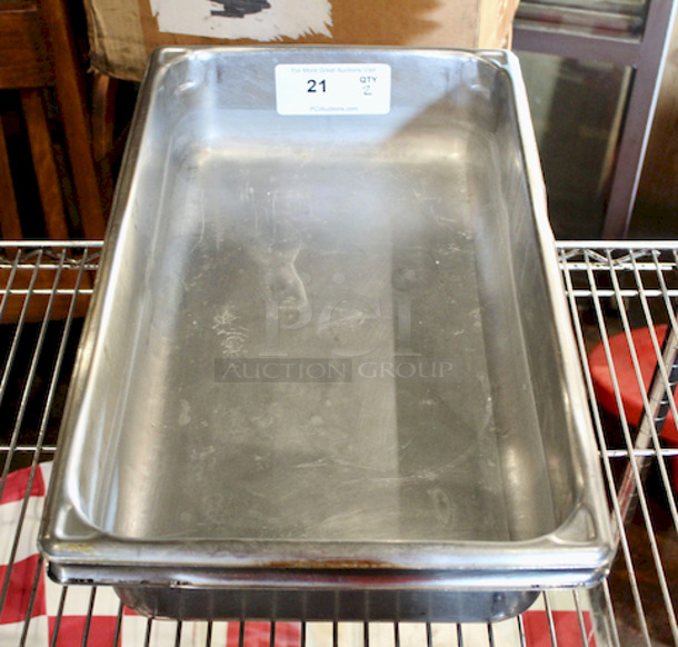 NICE! Vollrath Super Pan V Stainless Steel 4” Deep Full Size Pans
21x13x4
2x Your Bid
