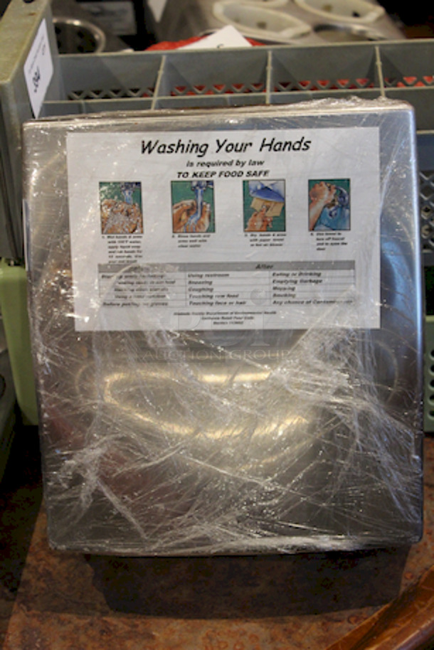 Paper Hand Towel Dispenser, Stainless Steel.  - Image 1 of 2