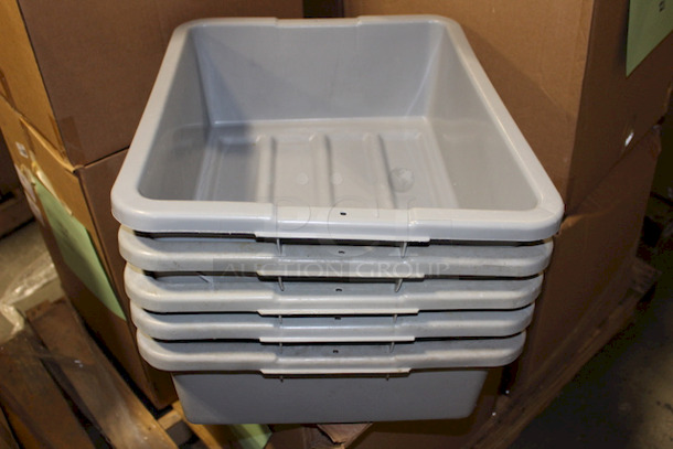 TOP OF THE LINE! Rubbermaid 3351 Undivided Bus Tub / Utility Box Pack of 5. 7 1/8 gal Capacity
21-1/2x17-1/8x7  - Image 2 of 4