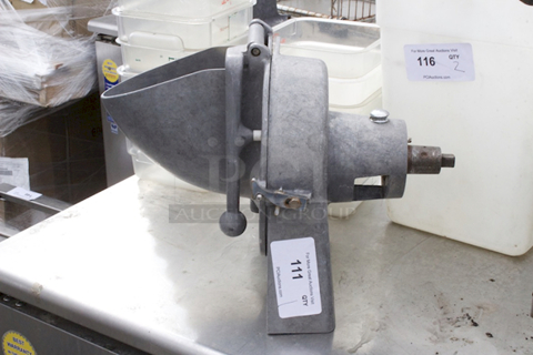 Hobart Pelican Style Shredder Attachment For Hobart 60quart. 