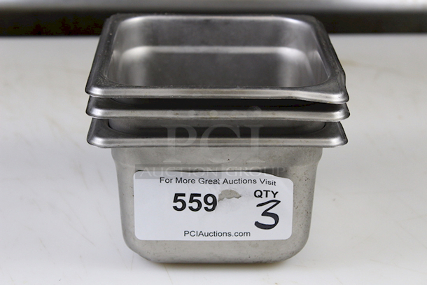 1/6 Pans x 4". 3x Your Bid - Image 1 of 6