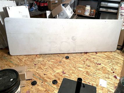 SWEET! Fold Out Table, Approx 8ft. White