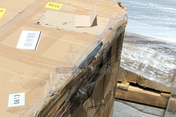 BRAND NEW SCRATCH & DENT! Lavex 257LSUC24363 Steel Three Tray Shelf Utility Cart - Fully Welded. 36" x 24" x 35". In Original Packaging. Box is damaged. Item has some denting. See photos.  - Image 5 of 5