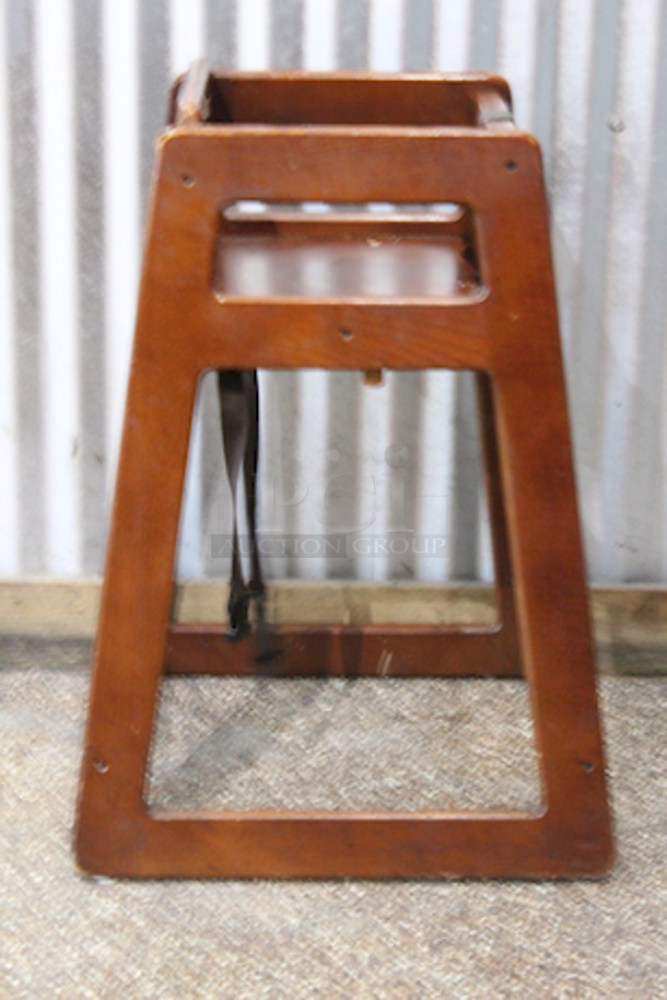 BEAUTIFUL! Marston Wood Products C-30 High Chair Solid 3/4" Oak, Mortise And Tenon Frame Construction, Instant-Release Safety Straps With Crotch Strap. 18x19x29
3x Your Bid - Image 5 of 8