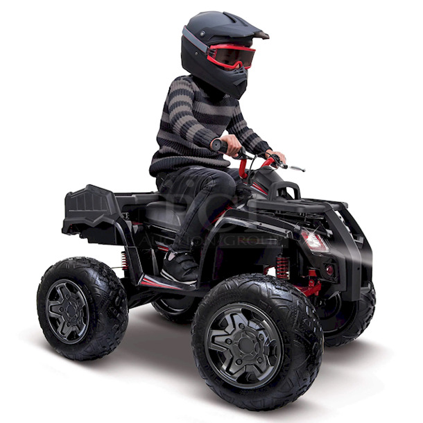 SUPER RAD! Huffy Torex ATV Kids 24V 4 Wheeler Electric Ride On Quad. Features: Full Steel Frame, LED Headlights, "No Puncture" Tires, Working Rear Dump Truck Bed, 24v Battery With Charger PLUS MORE!!  - Image 8 of 9
