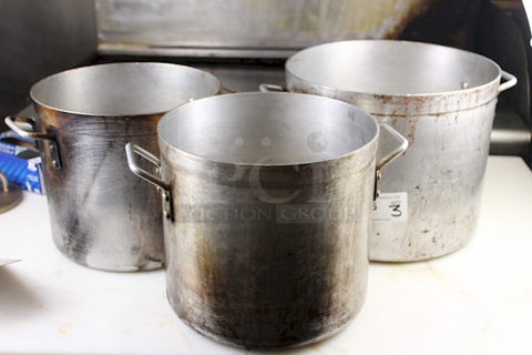 Stockpots. 3x Your BId