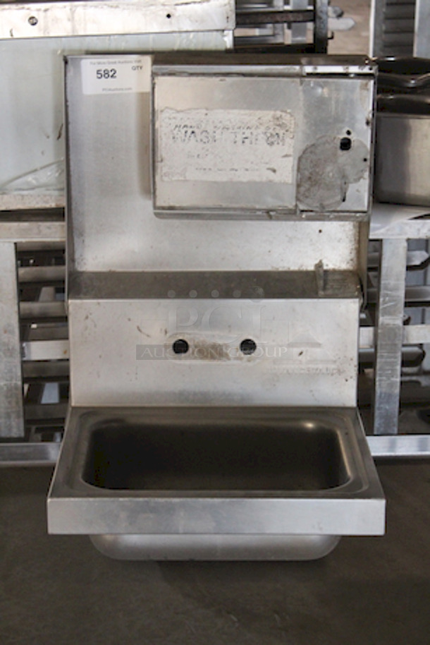 NICE! Wall Mount Hand Sink, 17-1/2x17-1/2x20-1/2 - Image 1 of 3