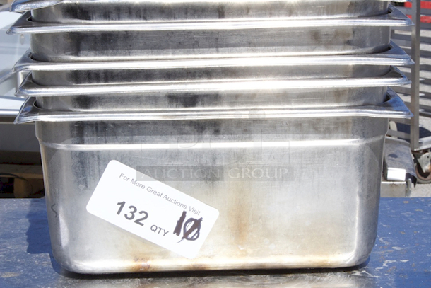 Stainless Steel 1/4 Pans x 6