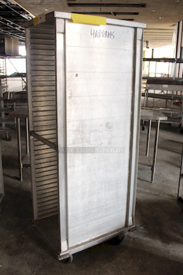 New Age Industrial Heavy Duty Enclosed Transport Cabinet, Solid Sides, Open Ends, Solid Top & Bottom — 1½” Spacing, HD Base, 40 Pan Capacity, 20⅞” x 27⅝”x 68”, - Image 2 of 6