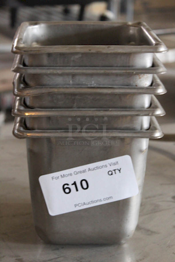ALL FOR ONE!! Stainless Steel 1/6 Pans - 6" deep - Image 1 of 2