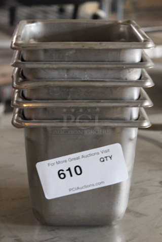 ALL FOR ONE!! Stainless Steel 1/6 Pans - 6" deep