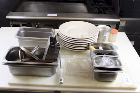 All-4-ONE!! Cutting Board, Pans, Weights, Plates & More