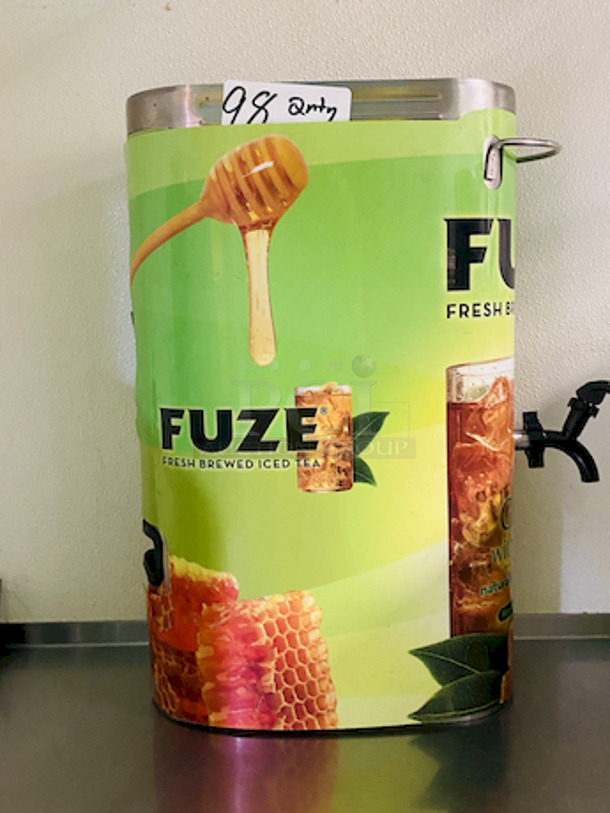 SWEET! Fuze 3-1/2 Gallon Tea Dispenser. 

Missing Lid.  - Image 2 of 4