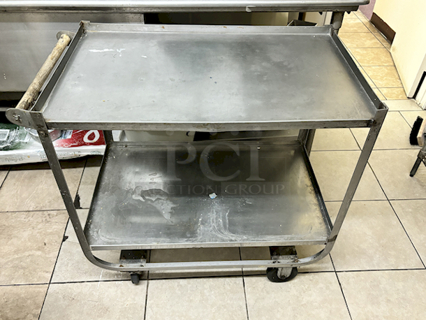 LARGE! Stainless Steel Equipment Stand On Heavy Duty Commercial Casters. 