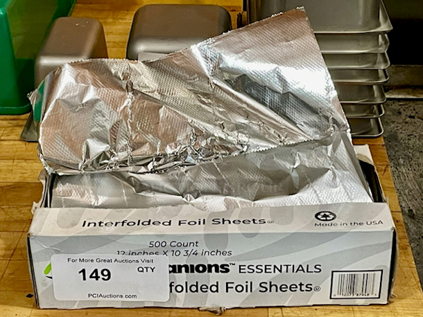 Box of 12" x 10-3/4" Interfolded Foil Sheets - Image 1 of 1