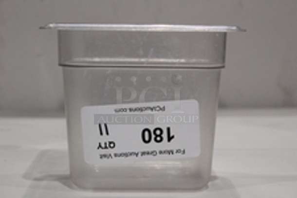 Cambro EN 63-1 Camware 1/6 Pans, 4” Deep
63⁄8" x 615⁄16"x4”
11x Your Bid
 - Image 3 of 3