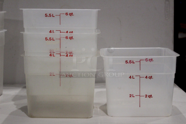 Cambro 8SFSPP 8qt Food Storage Container. 
4x Your Bid

 - Image 2 of 3
