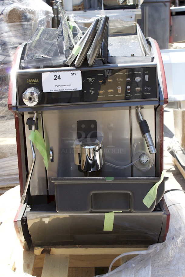 BRAND NEW SCRATCH & DENT! Gaggia Concetto Evo Duo Super Automatic Espresso Machine - 208V. SN: 9019IR81007266S Both Bean Hoppers Are Broken Damage To The Exterior. 
 - Image 3 of 5