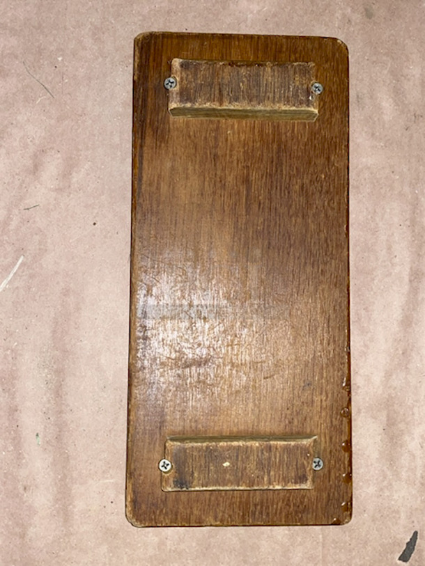 MASSIVE LOT of Wood Serving Trays, Rectangle and Square. 12"x5-1/2" & 8"x8" - Image 4 of 5