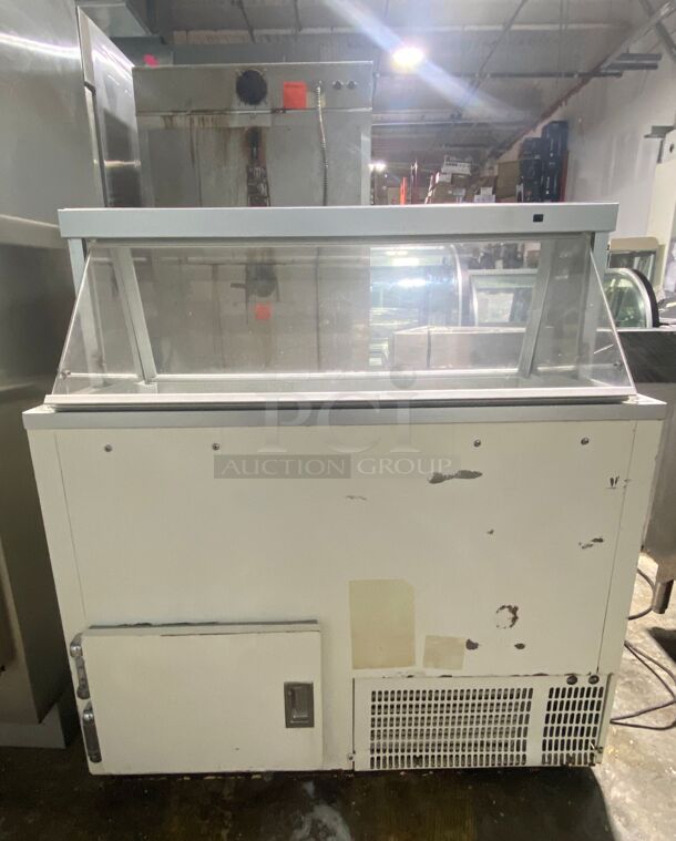 Stand Alone Ice Cream Dipping Cabinet w/ 12 Tub Capacity - White, 115v
 - Image 5 of 5