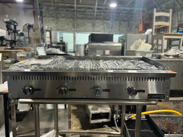 Brand New Dukers DCCB48 48"W Gas Countertop Charbroiler - 140,000 BTU - Image 1 of 8