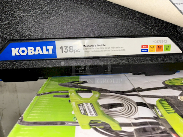 Kobalt 138-Piece Standard (SAE) and Metric Combination Polished Chrome Mechanics Tool Set with Hard Case - Image 3 of 3