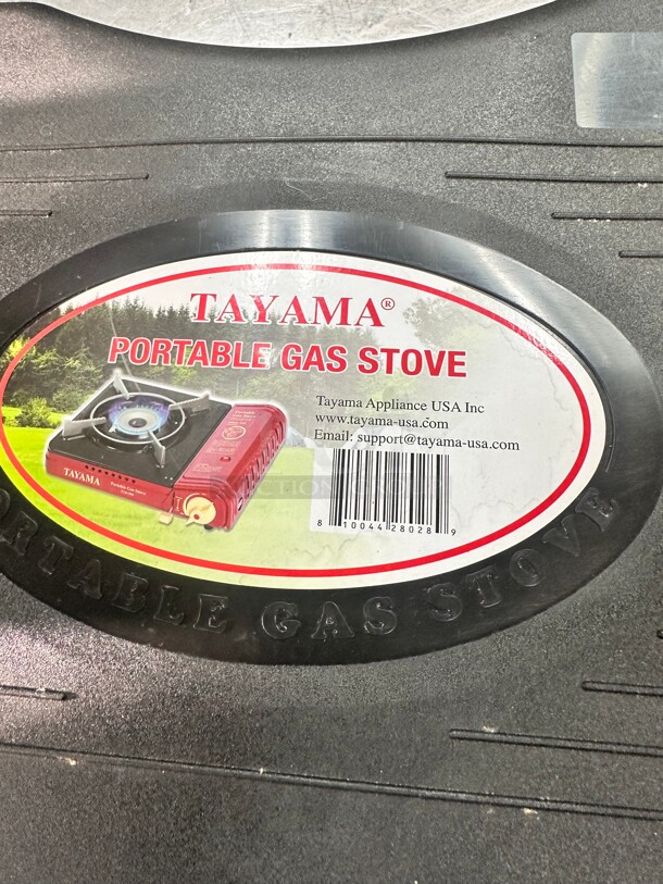 Tayama BDZ-155A 8000 BTU Red Butane Gas Portable  Stove - Image 2 of 7