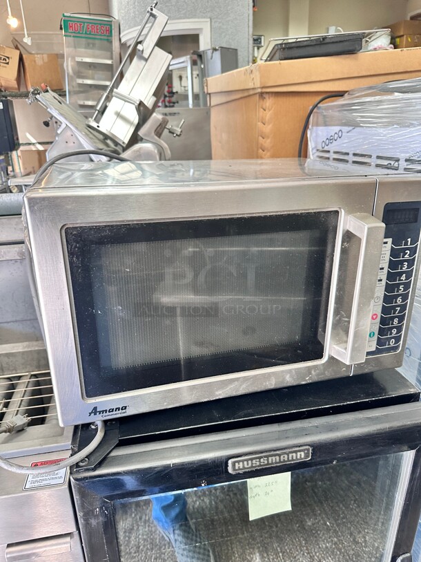 Amana RCS10TS 1000w Commercial Microwave w/ Touch Pad, 120v Working  - Image 3 of 7