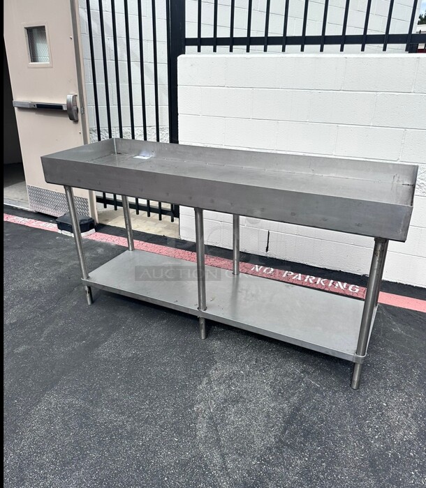 Commercial 72 Inch Stainless Steel Work Table 