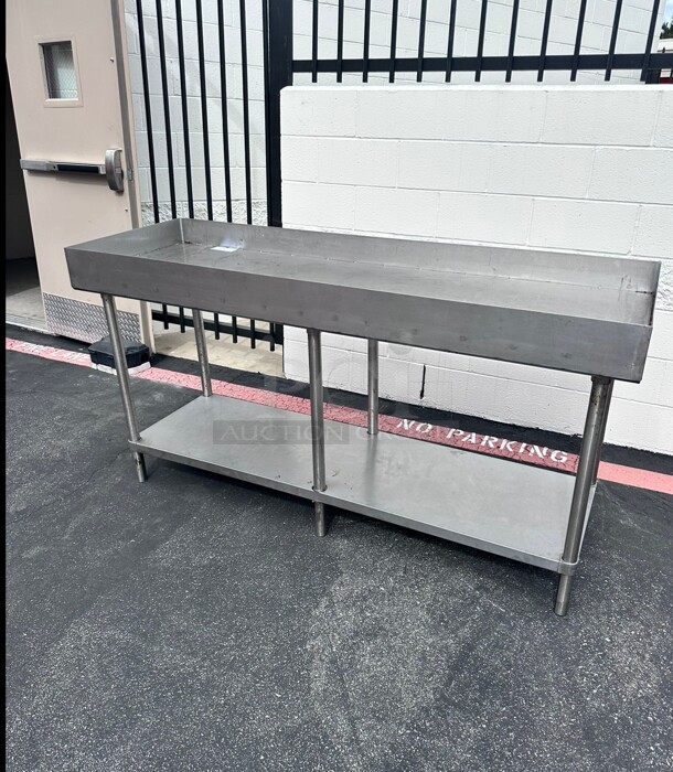 Commercial 72 Inch Stainless Steel Work Table  - Image 1 of 6