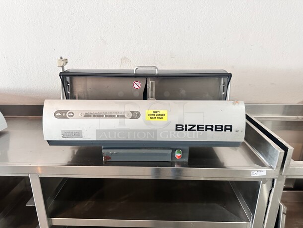 BIZERBA BRS 38 VARIABLE COMMERCIAL THICKNESS BREAD SLICER 120 Volt Working - Image 2 of 10