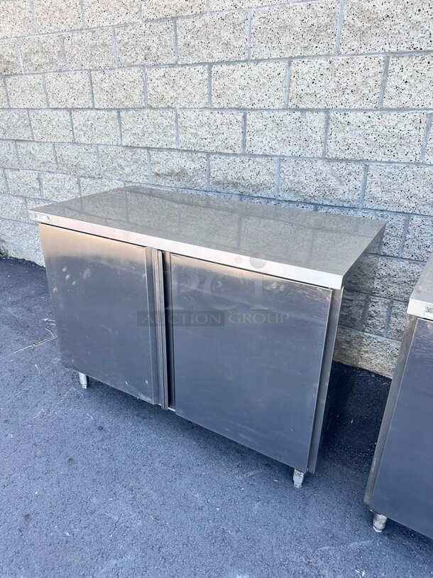Excellent Condition Atlanta Culinary  48 Inch Wide 24 Inch Deep  Stainless Steel  Cabinet NSF - Image 3 of 7