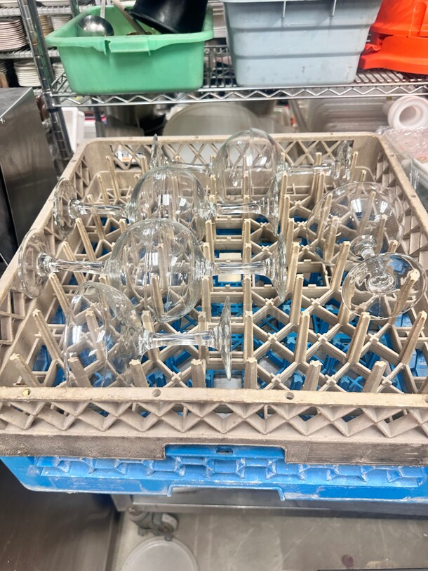 One Lot Of Dishwasher Rack with Glass - Image 1 of 2