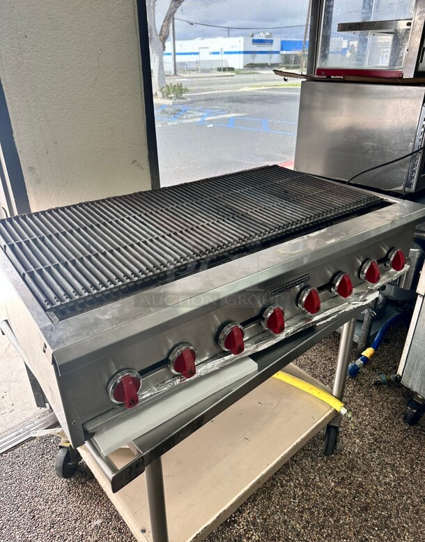 Late Model American Range 48 inch Char Broiler Kabob Grill Gas Tested and Working - Image 3 of 5
