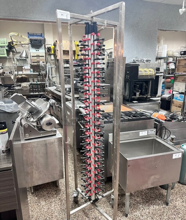Plate Mate PM84-120 Mobile Plate Rack Holds 84 Plates  - Image 1 of 8