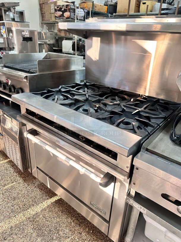 Fully Refurbished Therma-Tek TMD36-6-1 6 Burner Gas Range w/ Oven Tested and Working - Image 9 of 9