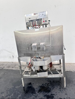Nice! Used American Dish Service 5AG-S 74 Rack/Hr Double Rack Door Type Low Temp Dishwasher - 115V Tested and Working