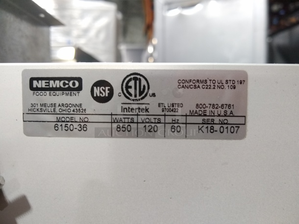 Nemco 6150-36 36" Single Infrared Strip Warmer with On/Off Toggle Controls - 120V, 850W - Image 6 of 6