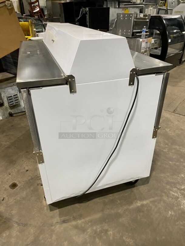 GREAT! NEW! NEVER USED! SCRATCH-N-DENT! Beverage Air Commercial Refrigerated Milk Cooler! With Dual Side Access Doors! Stainless Steel Body! On Casters! Model: STF58 SN: 7203648 115V 60HZ 1 Phase - Image 2 of 8