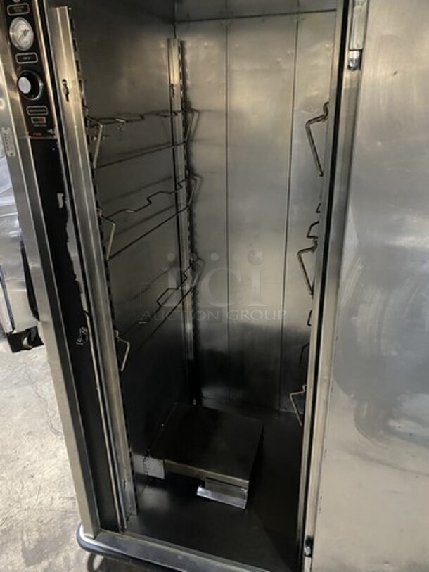 Nice! FWE All Stainless Steel Full Size Food Warming Holding Cabinet! Model UHS-12 Serial 9125699! 115V 1 Phase! On Commercial Casters!  - Image 5 of 9