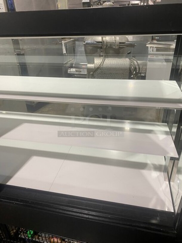 NICE! Commercial Refrigerated Bakery/ Deli Display Case Merchandiser! With Straight Front Glass! With Sliding Rear Access Doors! Stainless Steel Body! - Image 5 of 9
