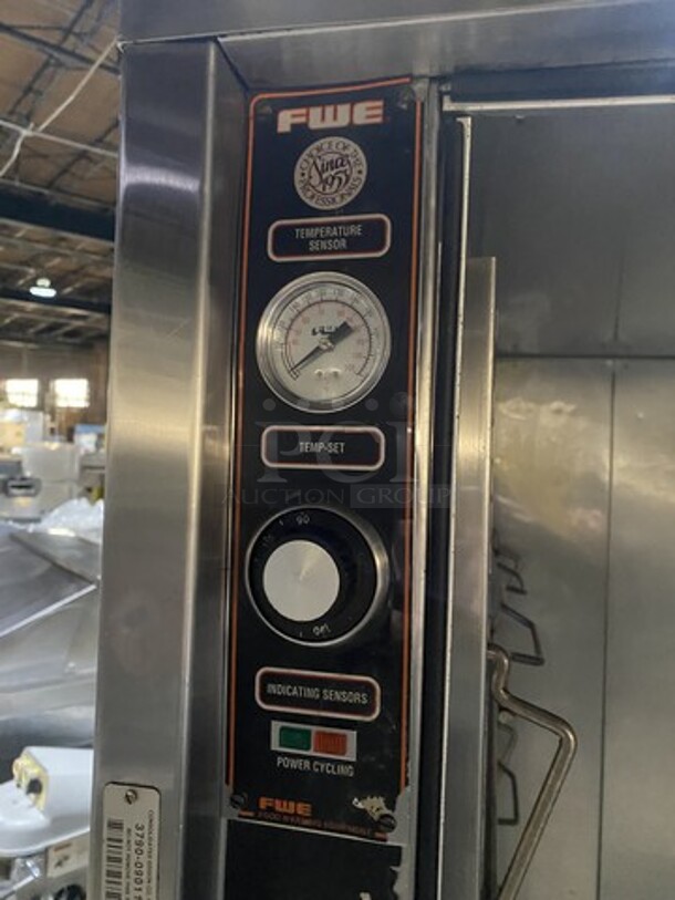 Nice! FWE All Stainless Steel Full Size Food Warming Holding Cabinet! Model UHS-12 Serial 9125699! 115V 1 Phase! On Commercial Casters!  - Image 7 of 9