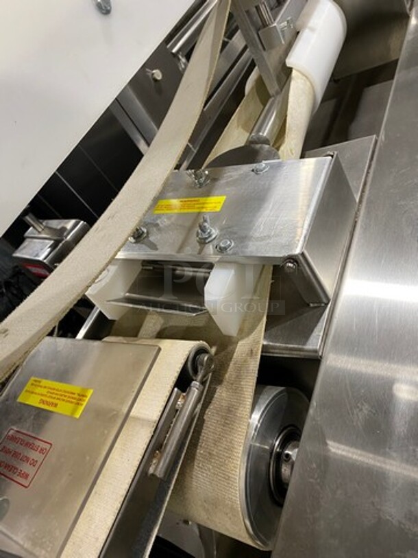 AMAZING! LATE MODEL! 2019 Excalibur Commercial Floor Style Bagel Divider/ Former! Stainless Steel! On Casters! WORKING WHEN REMOVED! Model: EXF300S SN: 190819Z 208/220V 60HZ 3 Phase - Image 6 of 12