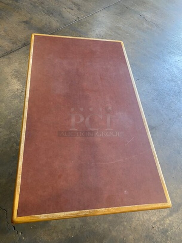 Rectangular Table! With Black Metal Base! 2x Your Bid! - Image 4 of 6