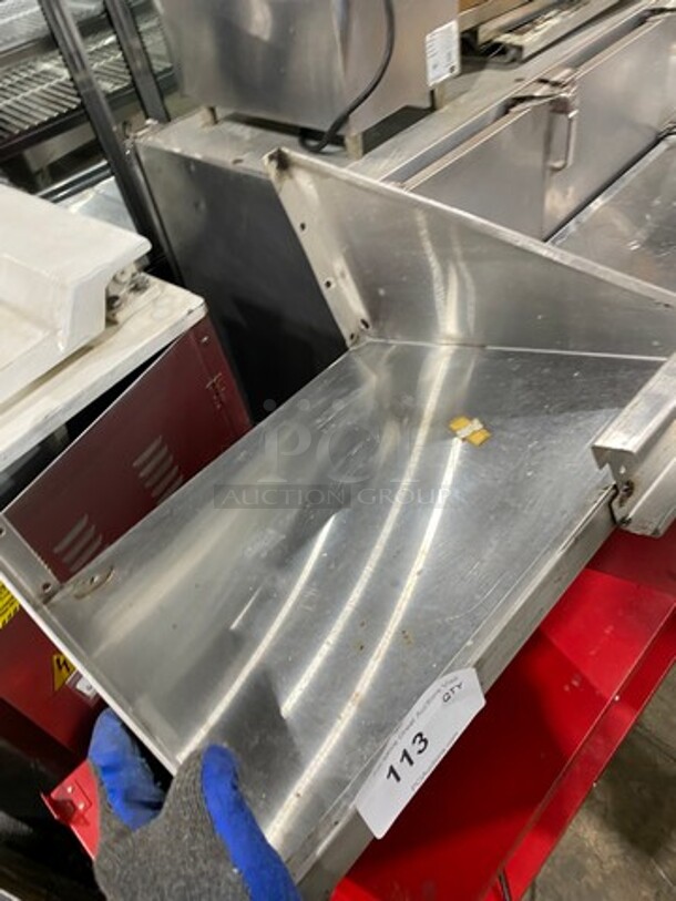 Stainless Steel Wall Mount Shelf! With Side Splashes! - Image 2 of 5