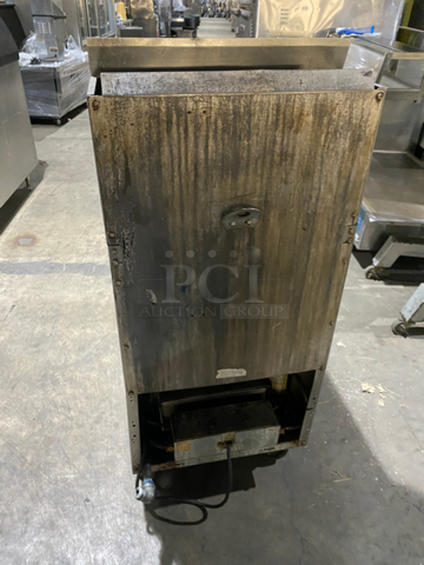 Dean Commercial Natural Gas Powered Deep Fat Fryer! With Backsplash! With Oil Filter System! All Stainless Steel! On Casters! Model: CFSMC160GN SN: 1012XQ0001 - Image 3 of 8