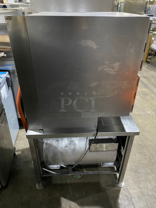 Groen Commercial Natural Gas Powered Dual Cabinet Steamer! All Stainless Steel! On Legs! Model: HY-6SG SN: 46830 - Image 3 of 12