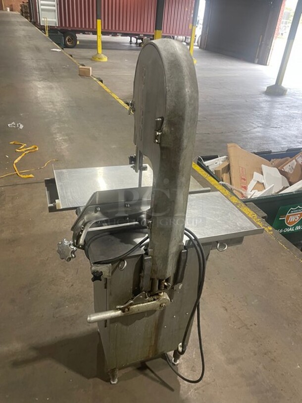 SWEET! Biro Commercial Floor Style Heavy Duty Meat Saw! All Stainless Steel! Model 22 Serial 36959! On Legs! 1Phase!  WORKING WHEN REMOVED! - Image 4 of 12