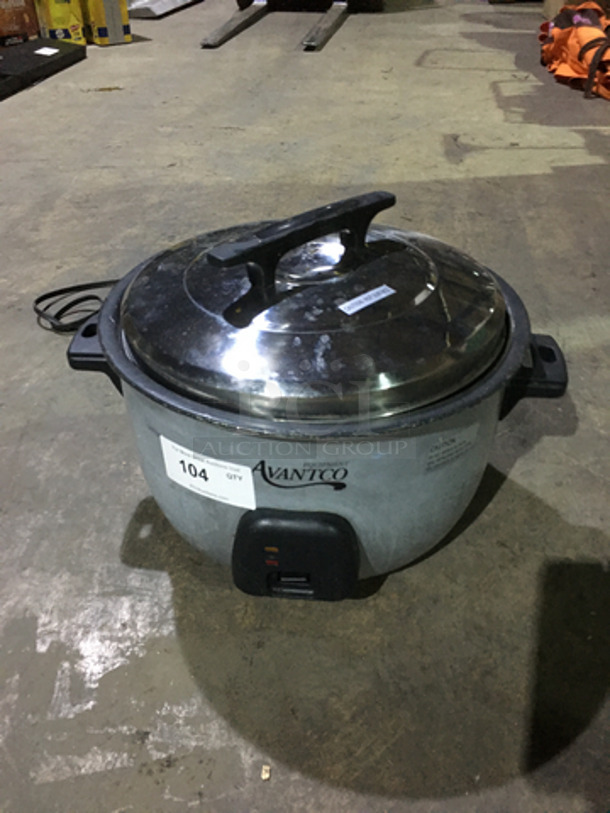 Avantco 2018 Commercial Countertop Electric Rice Cooker! With Stainless Steel Lid! Model: 177RC3060 120V 60HZ